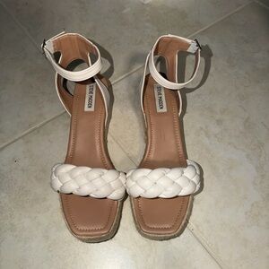 Steve Madden Women's White Espadrille Sandals